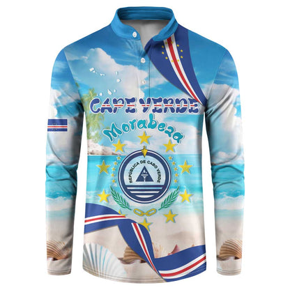 Personalized Cape Verde Morabeza Button Sweatshirt Island Welcome
