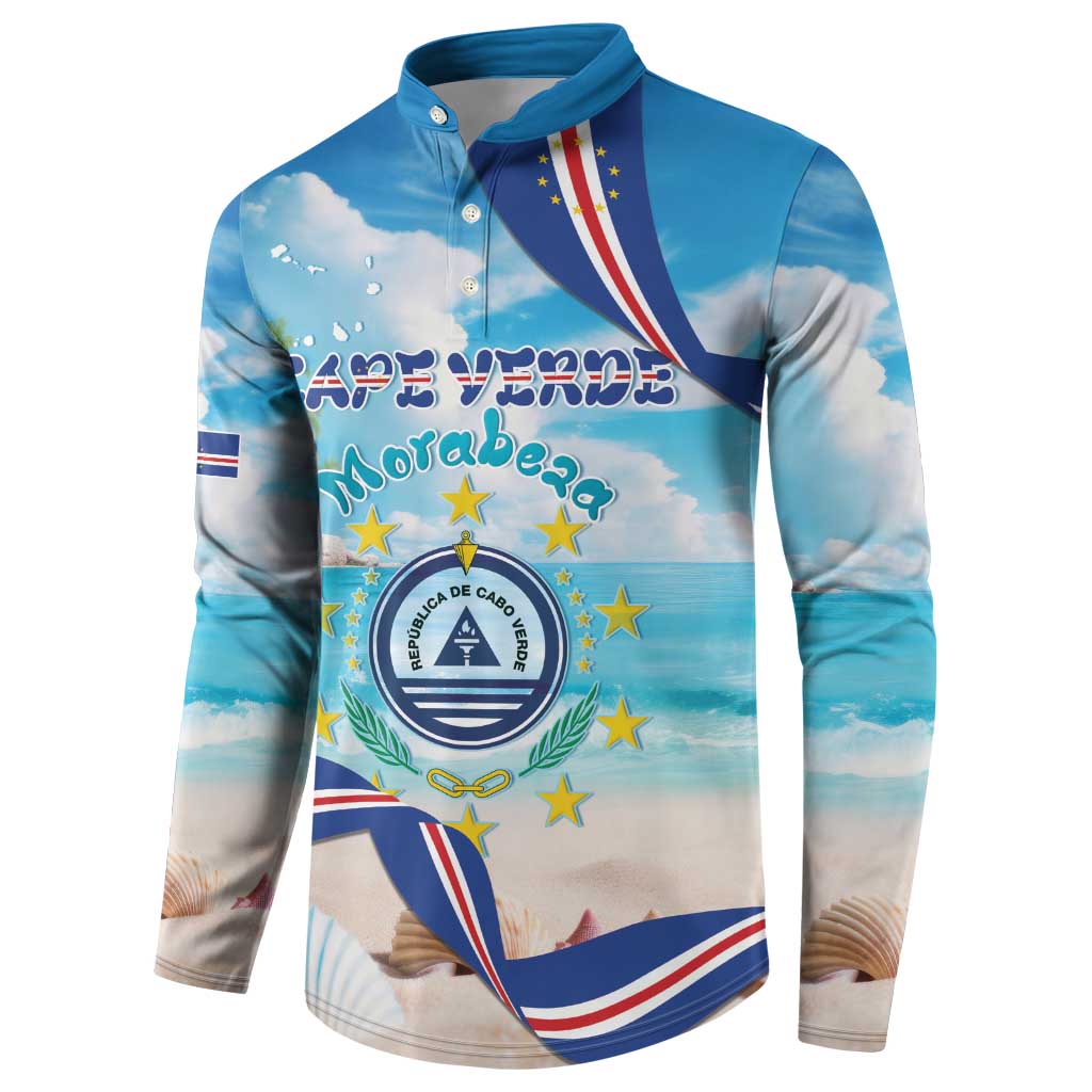 Personalized Cape Verde Morabeza Button Sweatshirt Island Welcome