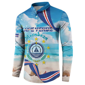 Personalized Cape Verde Morabeza Button Sweatshirt Island Welcome