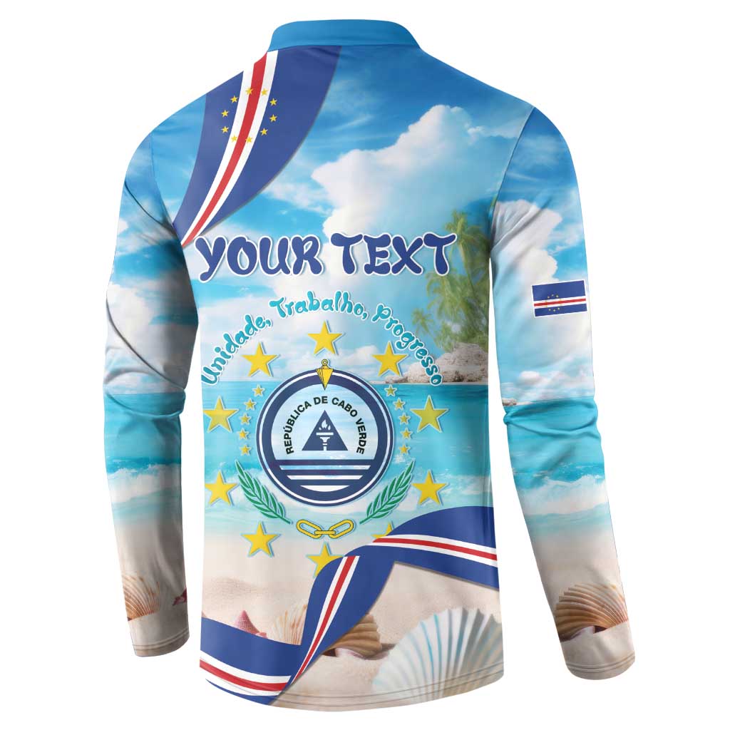 Personalized Cape Verde Morabeza Button Sweatshirt Island Welcome