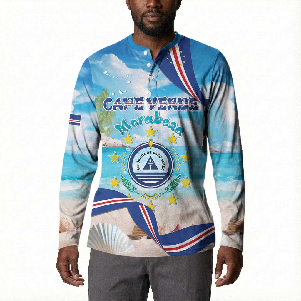 Personalized Cape Verde Morabeza Button Sweatshirt Island Welcome