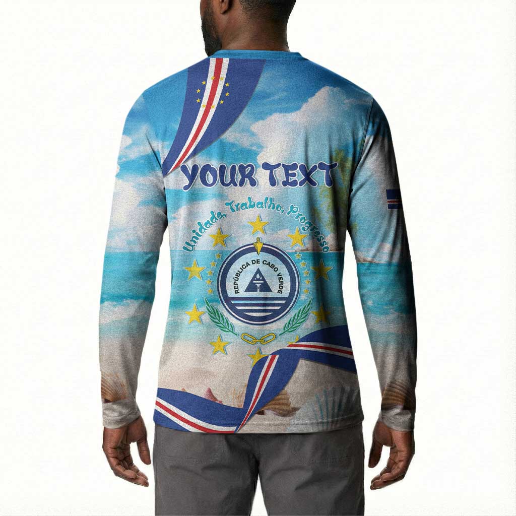 Personalized Cape Verde Morabeza Button Sweatshirt Island Welcome