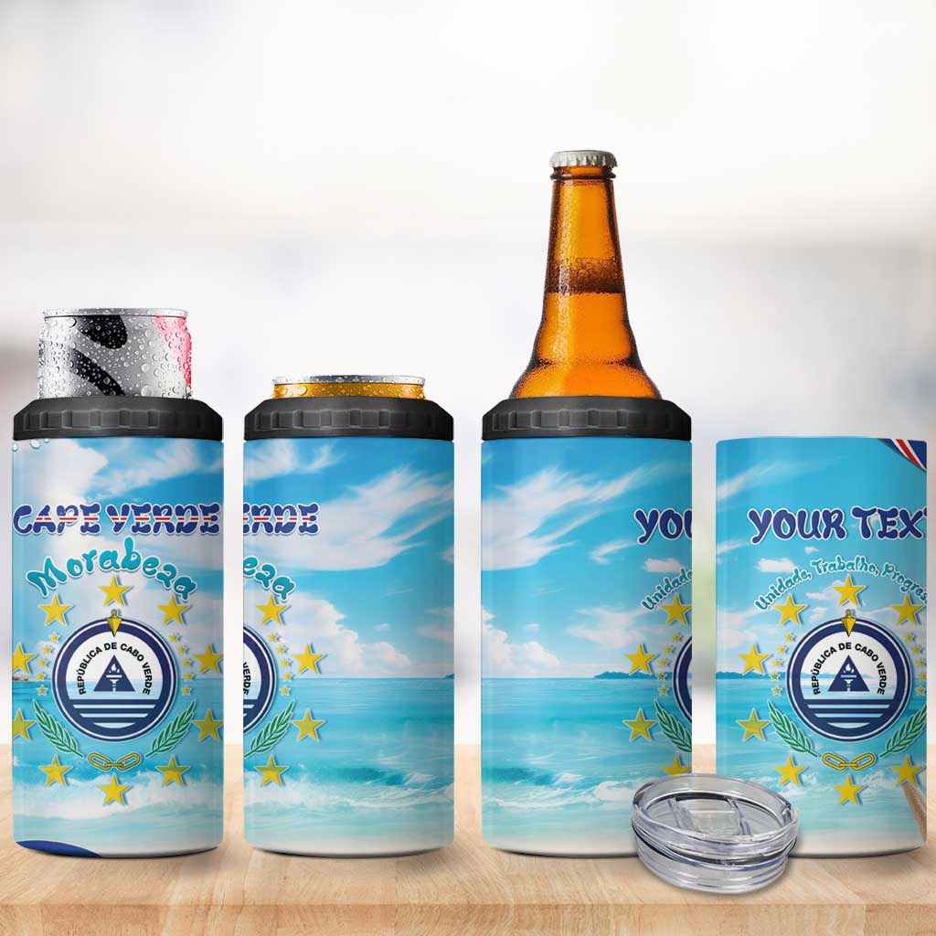 Cape Verde Morabeza 4 in 1 Can Cooler Tumbler Paradise Ocean - African Pride