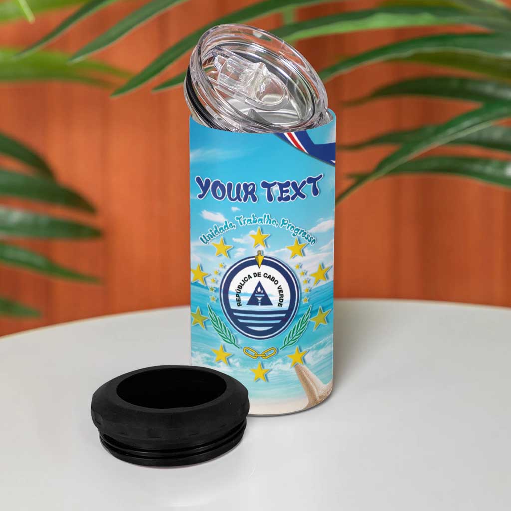 Cape Verde Morabeza 4 in 1 Can Cooler Tumbler Paradise Ocean - African Pride