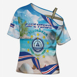 Personalized Cape Verde Morabeza Cross Shoulder Shirt Island Welcome