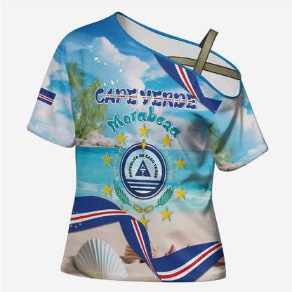Personalized Cape Verde Morabeza Cross Shoulder Shirt Island Welcome