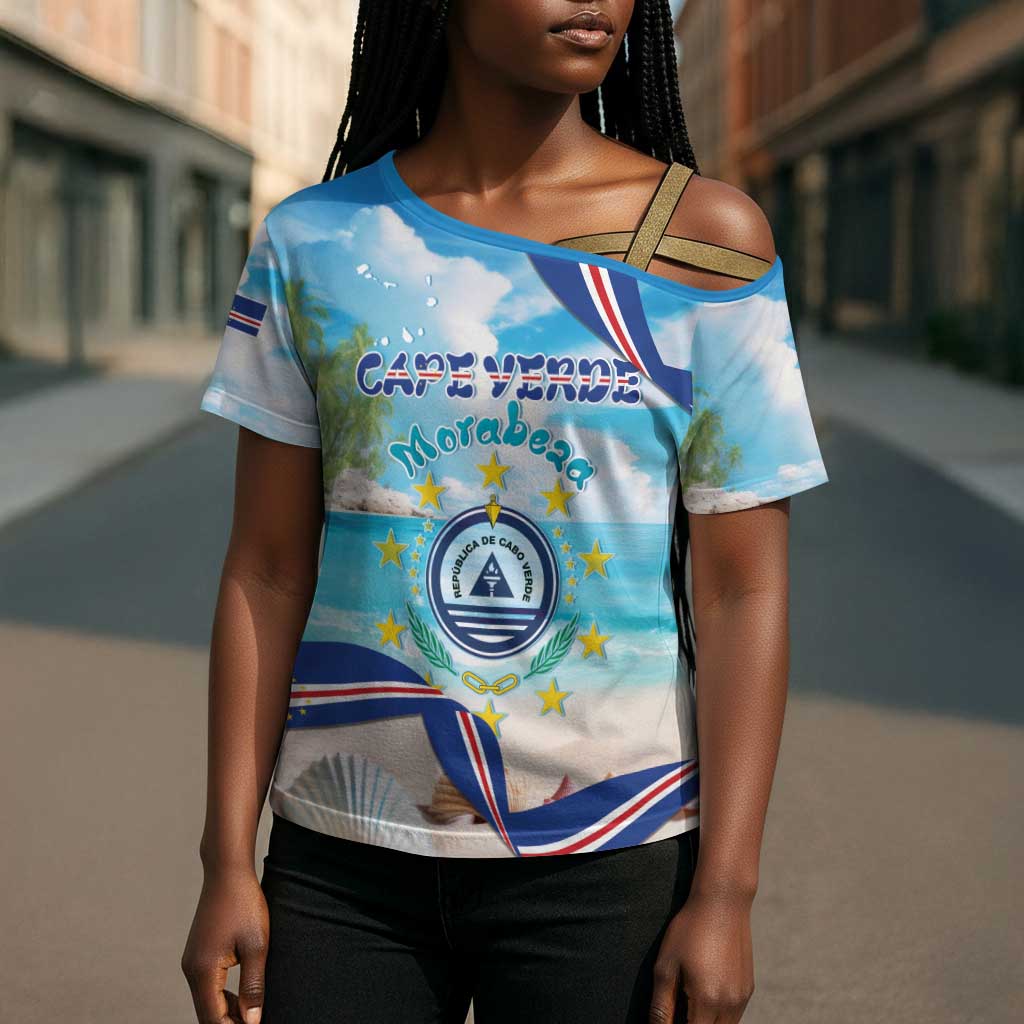 Personalized Cape Verde Morabeza Cross Shoulder Shirt Island Welcome