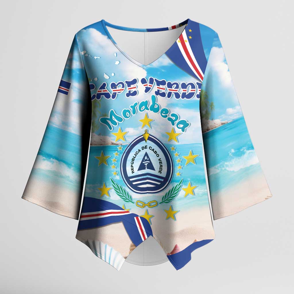 Personalized Cape Verde Morabeza Kimono Sleeve Blouse Island Welcome