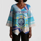 Personalized Cape Verde Morabeza Kimono Sleeve Blouse Island Welcome