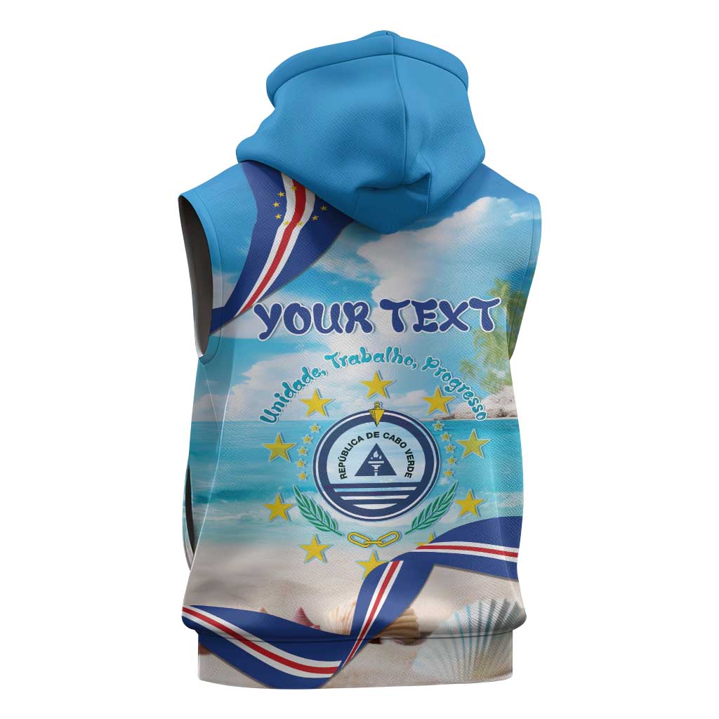 Cape Verde Morabeza Sleeveless Hoodie Paradise Ocean - African Pride