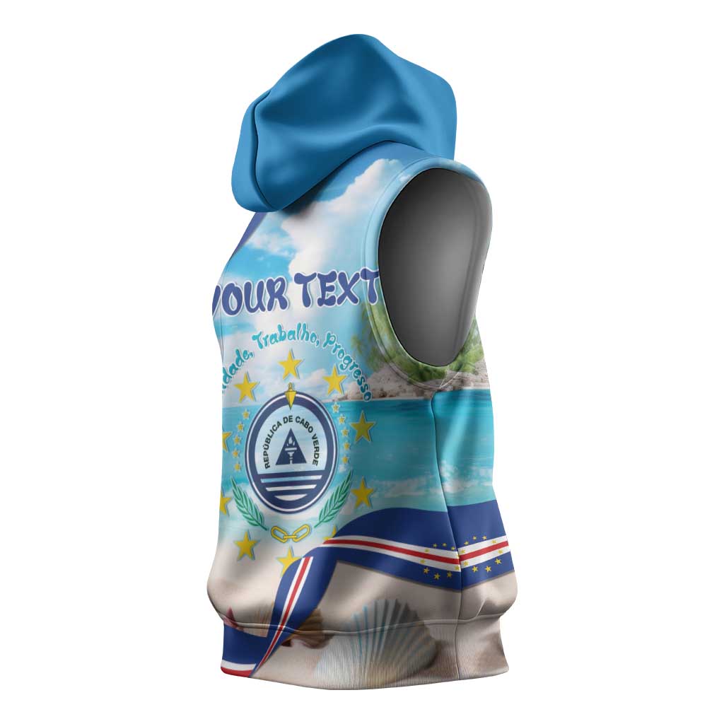 Cape Verde Morabeza Sleeveless Hoodie Paradise Ocean - African Pride
