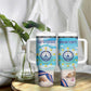 Cape Verde Morabeza Tumbler With Handle Paradise Ocean - African Pride