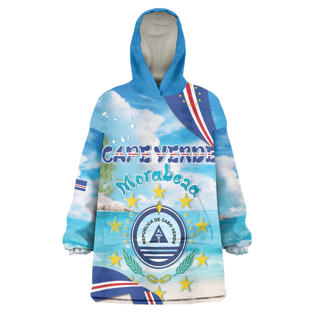 Cape Verde Morabeza Wearable Blanket Hoodie Paradise Ocean - African Pride