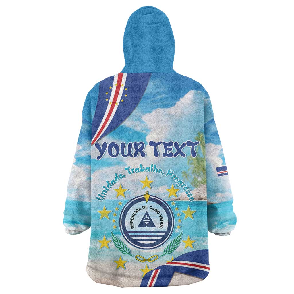Cape Verde Morabeza Wearable Blanket Hoodie Paradise Ocean - African Pride