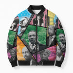 Civil Rights Leader Bomber Puffer Jacket Dream of Freedom