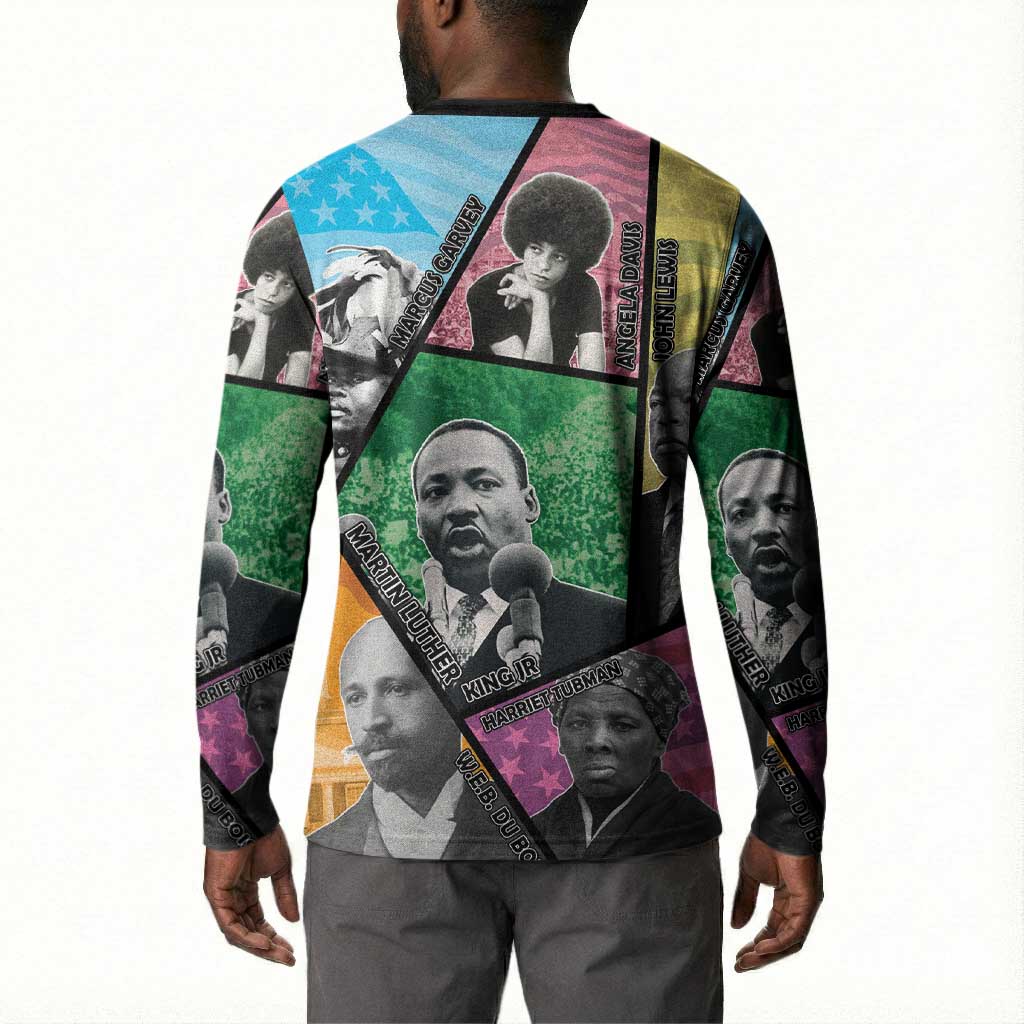 Civil Rights Leader Button Sweatshirt Dream of Freedom