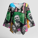 Civil Rights Leader Kimono Sleeve Blouse Dream of Freedom