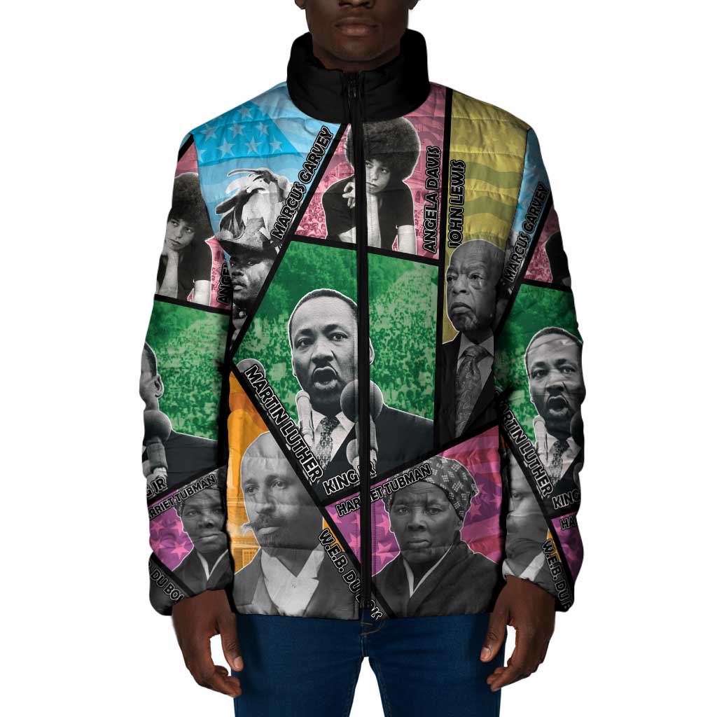 Civil Rights Leader Padded Jacket Dream of Freedom