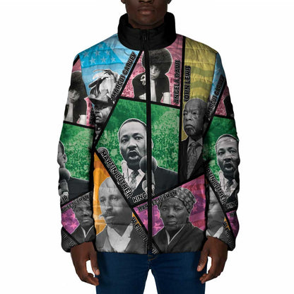Civil Rights Leader Padded Jacket Dream of Freedom