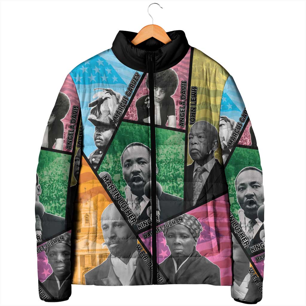 Civil Rights Leader Padded Jacket Dream of Freedom