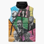 Civil Rights Leader Sleeveless Puffer Jacket Dream of Freedom
