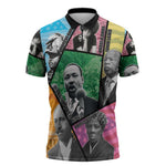 Civil Rights Leader Zipper Polo Shirt Dream of Freedom