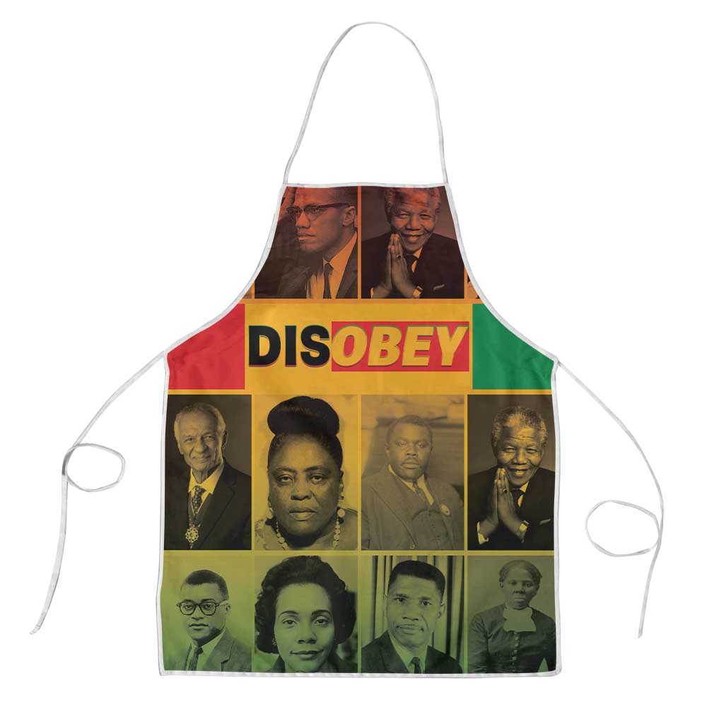 Disobey Black History Tribute Apron Honoring the Civil Rights Legacy