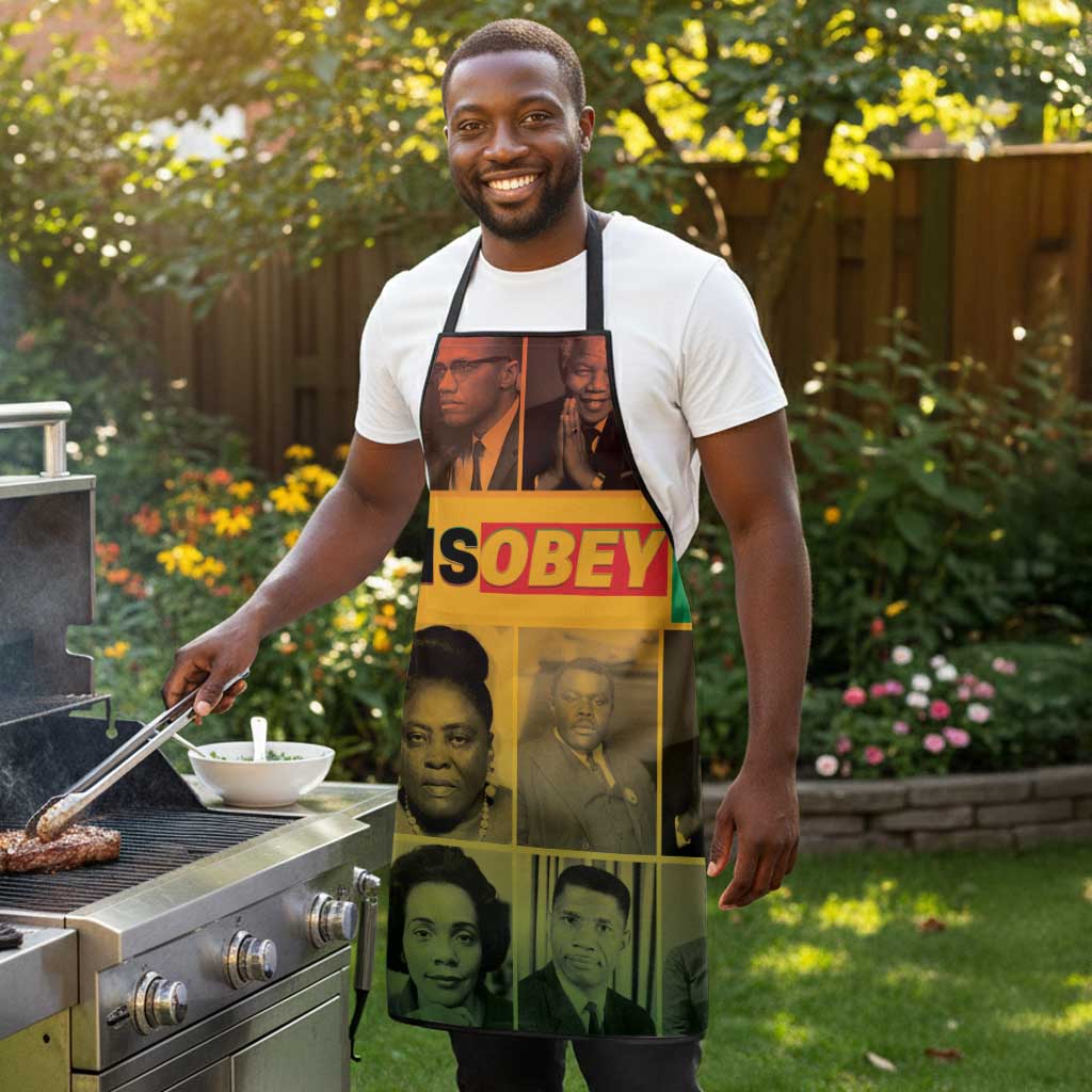 Disobey Black History Tribute Apron Honoring the Civil Rights Legacy
