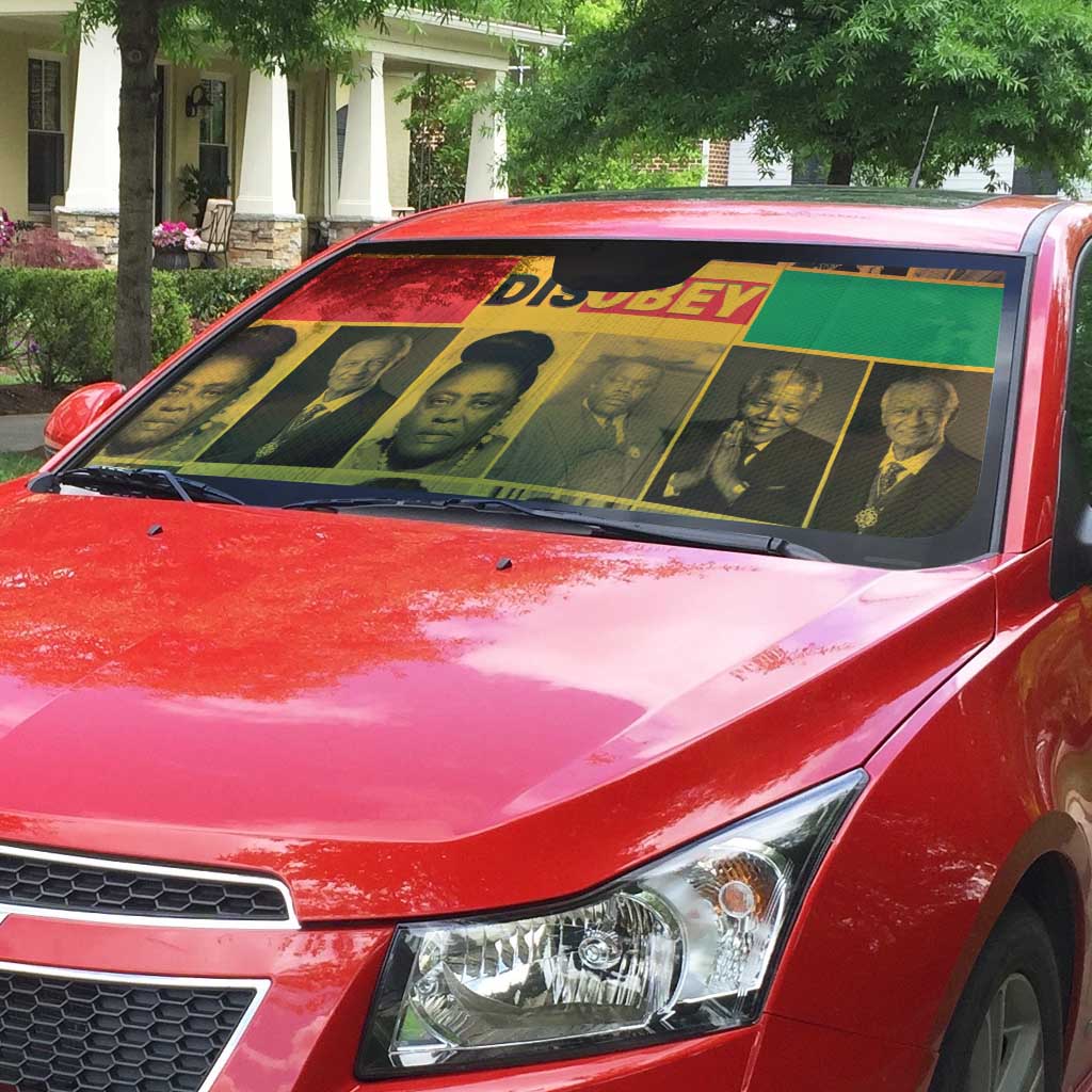 Disobey Black History Tribute Auto Sun Shade Honoring the Civil Rights Legacy