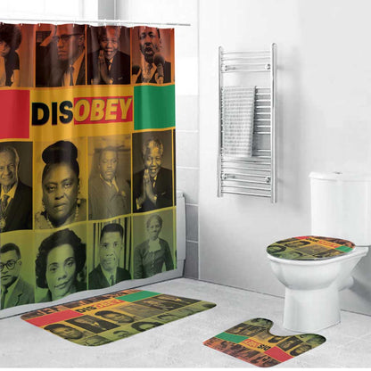 Disobey Black History Tribute Bathroom Set Honoring the Civil Rights Legacy