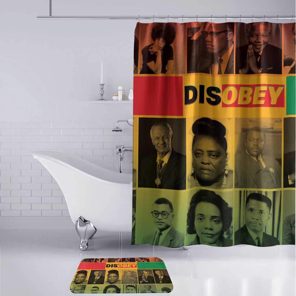 Disobey Black History Tribute Bathroom Set Honoring the Civil Rights Legacy