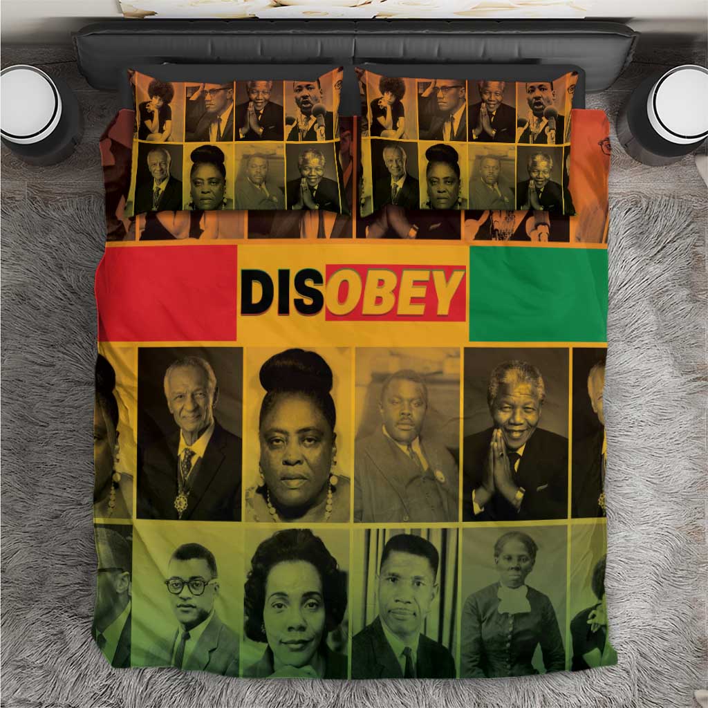 Disobey Freedom Fighters Bedding Set African American Heroes - African Pride