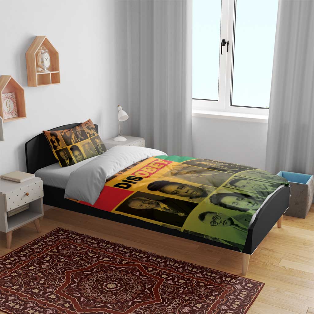 Disobey Freedom Fighters Bedding Set African American Heroes - African Pride