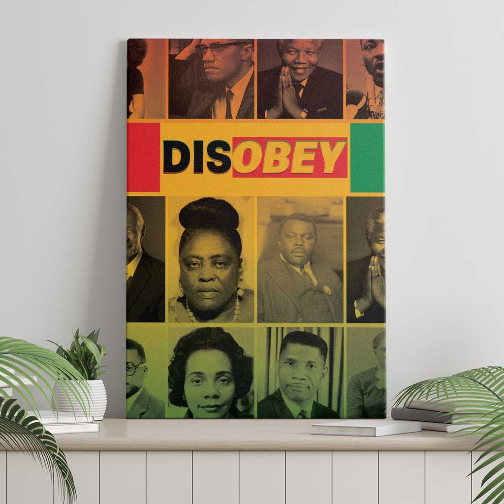 Disobey Freedom Fighters Canvas Wall Art African American Heroes - African Pride