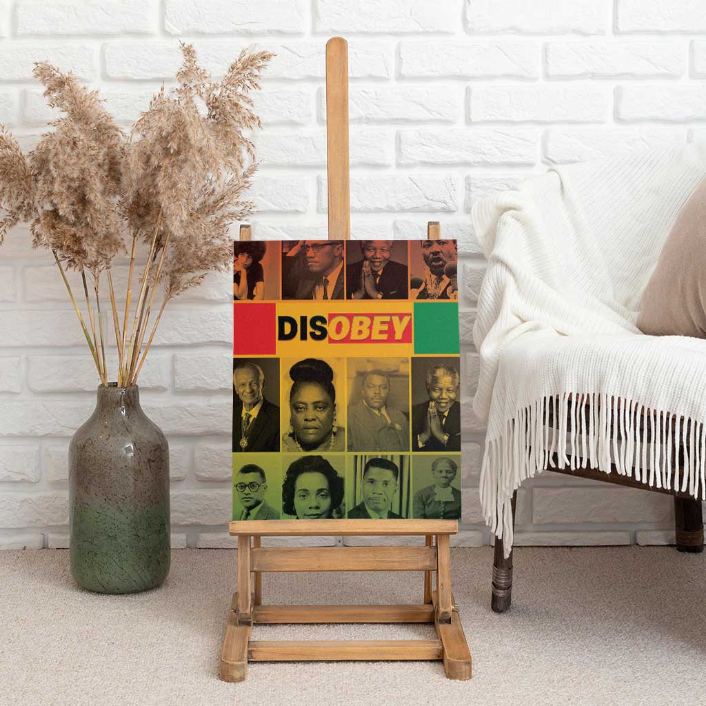 Disobey Freedom Fighters Canvas Wall Art African American Heroes - African Pride