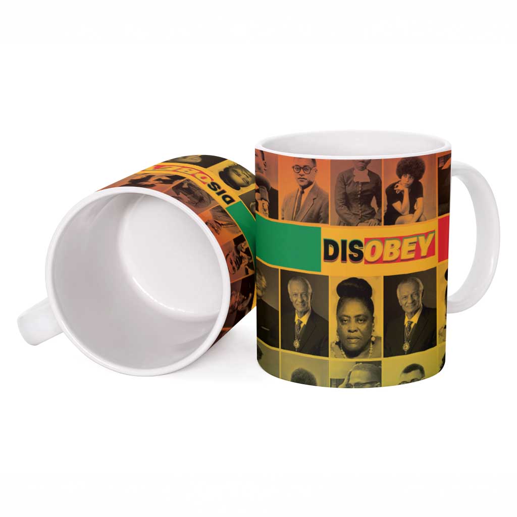 Disobey Black History Tribute Ceramic Mug Honoring the Civil Rights Legacy