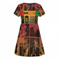 Disobey Freedom Fighters Kid Short Sleeve Dress African American Heroes - African Pride