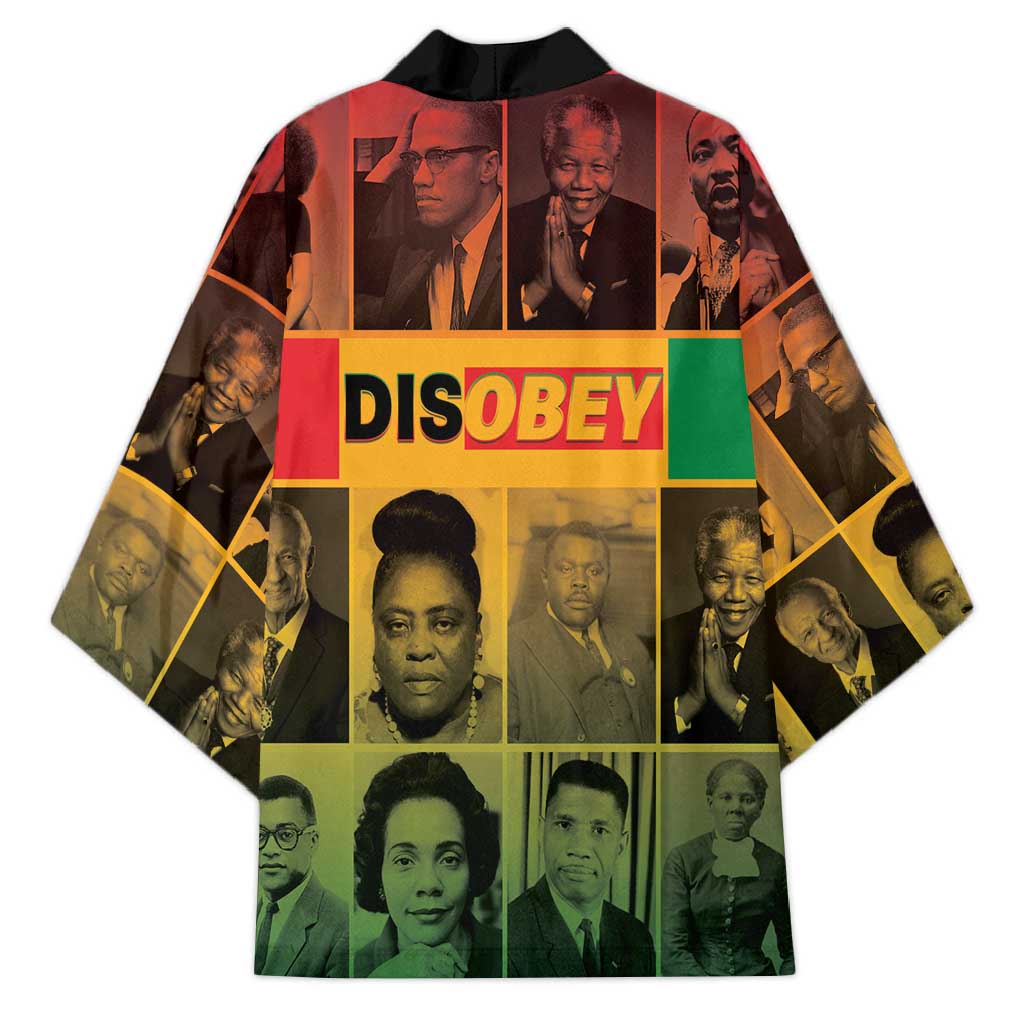 Disobey Black History Tribute Kimono Honoring the Civil Rights Legacy