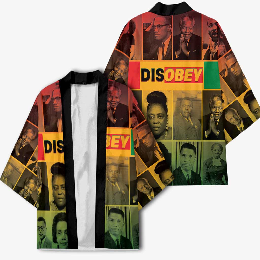 Disobey Black History Tribute Kimono Honoring the Civil Rights Legacy