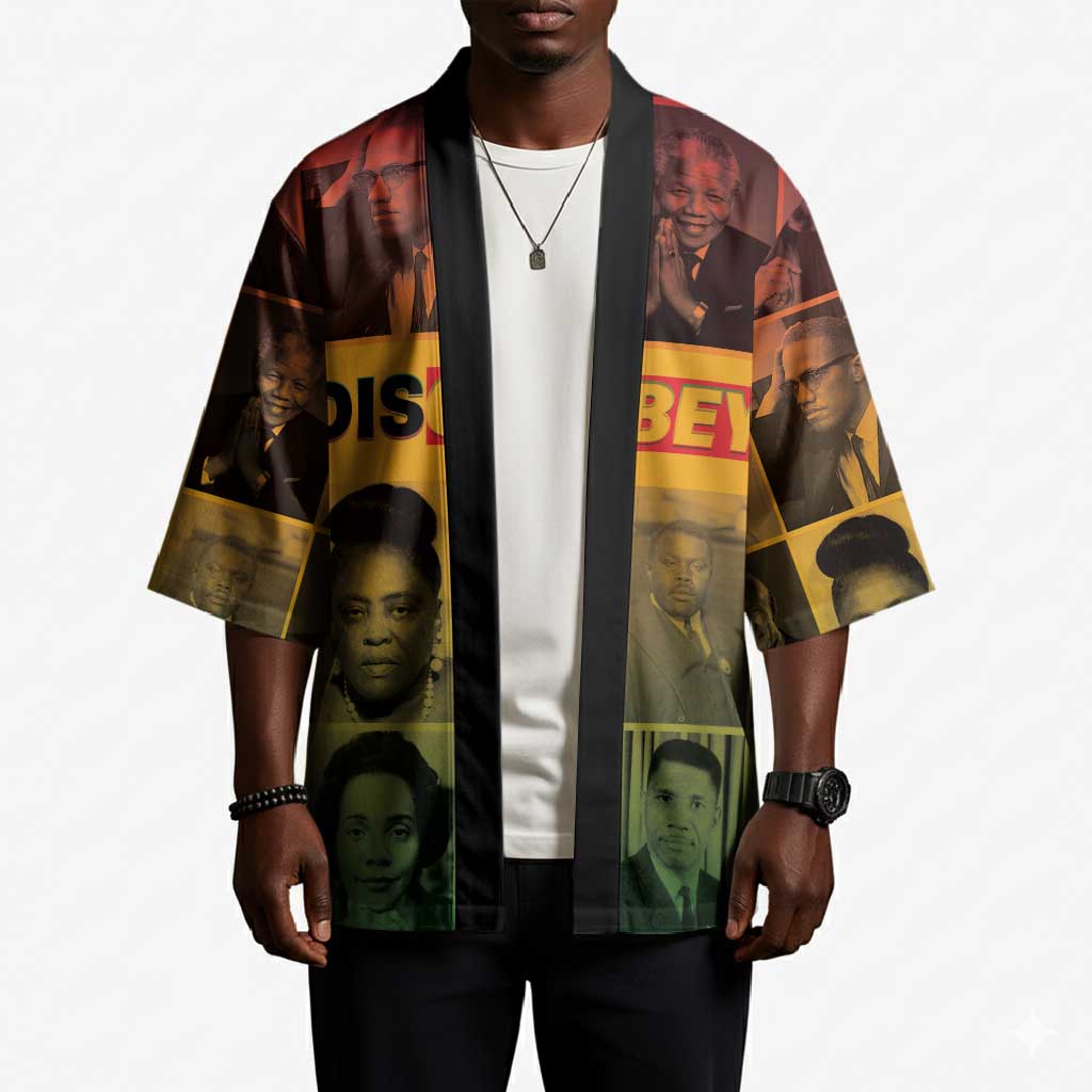 Disobey Black History Tribute Kimono Honoring the Civil Rights Legacy