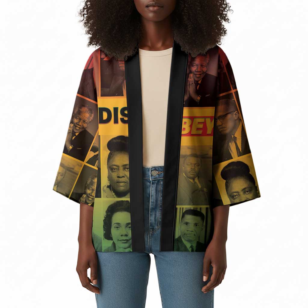 Disobey Black History Tribute Kimono Honoring the Civil Rights Legacy