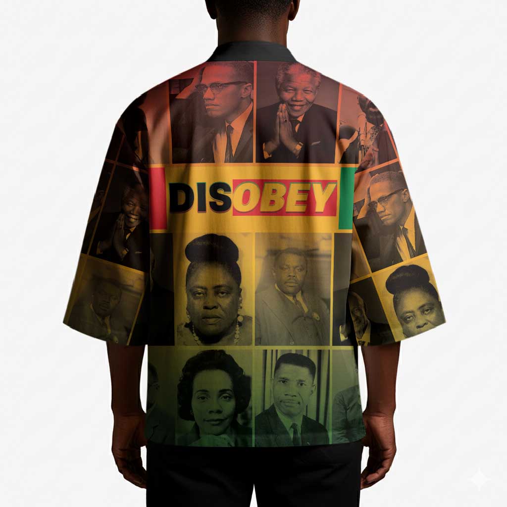 Disobey Black History Tribute Kimono Honoring the Civil Rights Legacy