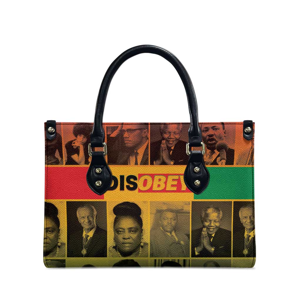 Disobey Black History Tribute Leather Bag Honoring the Civil Rights Legacy