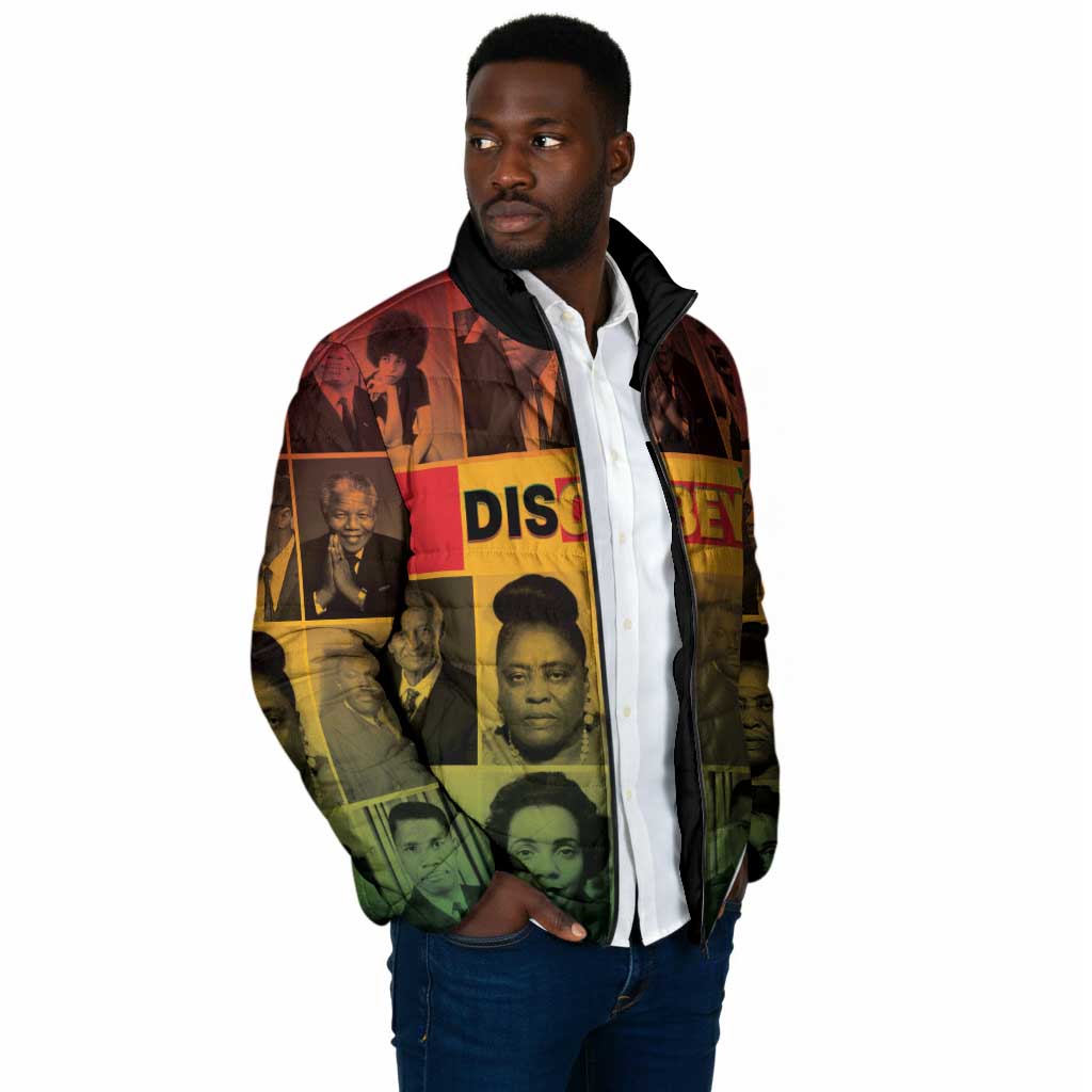 Disobey Black History Tribute Padded Jacket Honoring the Civil Rights Legacy