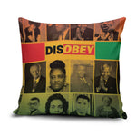 Disobey Black History Tribute Pillow Cover Honoring the Civil Rights Legacy
