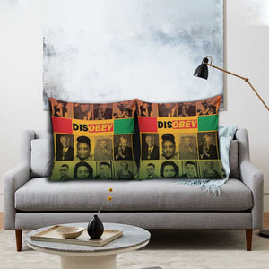 Disobey Black History Tribute Pillow Cover Honoring the Civil Rights Legacy
