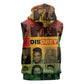 Disobey Freedom Fighters Sleeveless Zip Hoodie African American Heroes - African Pride
