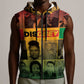 Disobey Freedom Fighters Sleeveless Zip Hoodie African American Heroes - African Pride