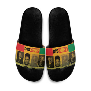 Disobey Black History Tribute Slide Sandals Honoring the Civil Rights Legacy