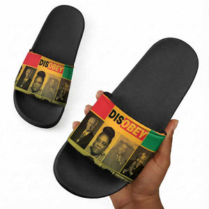 Disobey Black History Tribute Slide Sandals Honoring the Civil Rights Legacy
